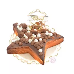 Topper led "Happy Birthday" in wood