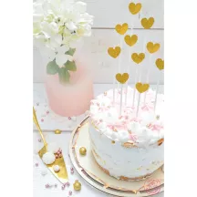 Cake Toppers "Herz" - gold