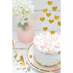 Cake toppers "Cuore" - oro