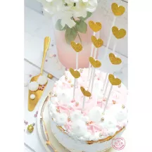 Cake Toppers "Herz" - gold