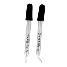 2 Graduated glass pipettes