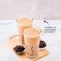 4 Glass straws