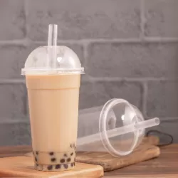 5 Bicchieri e coperchi Bubble Tea