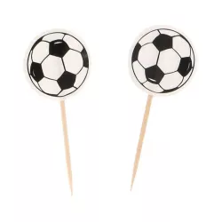 12 Cake toppers footballs