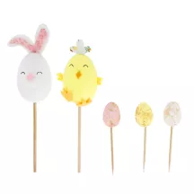 5 Bunny and chick cake toppers