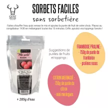 300 g di miscela per sorbetto fatta in casa