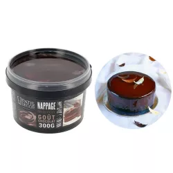Chocolate flavoured brown glaze topping 300g