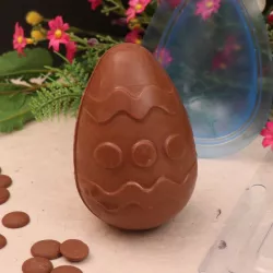 Chocolate mould 3D egg with patterns