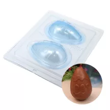 Chocolate mould 3D egg with patterns