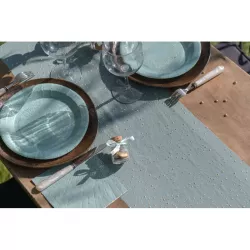 Bubbles eucalyptus table runner