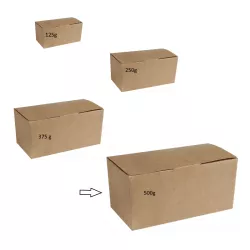 Kleine kraft Schachteln - Pralinenschachtel zur Auswahl: 500g