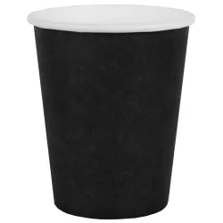 10 Black paper cups