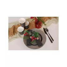 10 Black paper cups