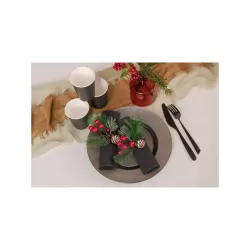 10 Black paper cups