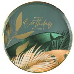 10 Tropical chic paper plates