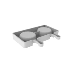 2 Moules à glaces en silicone Round 3D - Silikomart