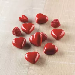 My Love moule à chocolats coeurs - Silikomart