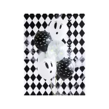 3 Luftballons "Boo" UV Licht