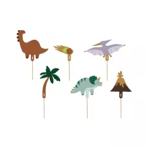 6 cake topper dinosauro