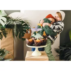 6 dinosaur cake toppers