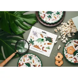 6 Kleine Pappteller Dinosaurier