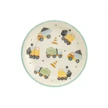 6 kleine Teller Baustelle