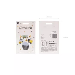 6 Cake toppers chantier