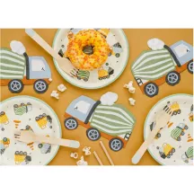 20 Construction site machine napkins