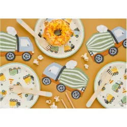 20 Construction site machine napkins