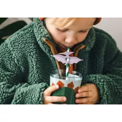 6 Bechermanschetten Dinosaurier