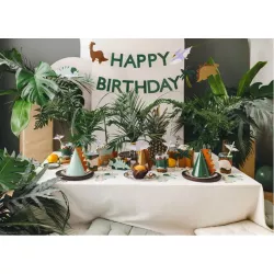 6 Bechermanschetten Dinosaurier