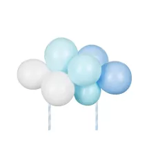 Topper per torta con palloncini blu
