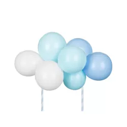 Topper per torta con palloncini blu