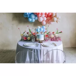 Topper per torta con palloncini blu
