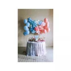 Topper per torta con palloncini blu