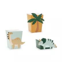 6 Dinosaur paper boxes for treats
