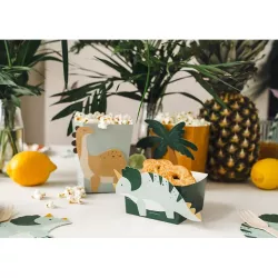 6 Dinosaur paper boxes for treats