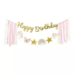 Unicorn garland "Happy Birthday"