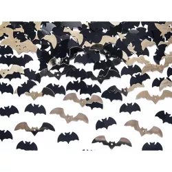 15 g Confettis chauve-souris - noir et or