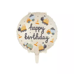 Foil Balloon "Happy birthday" construction site