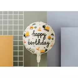 Foil Balloon "Happy birthday" construction site