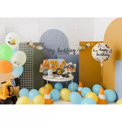 Foil Balloon "Happy birthday" construction site