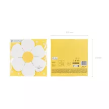 12 Serviettes marguerite