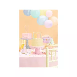 6 Twisted pastel candles