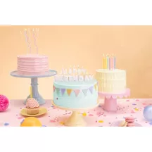 6 Twisted pastel candles