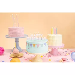 6 Twisted pastel candles