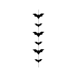 1 Garland "Bat" - black