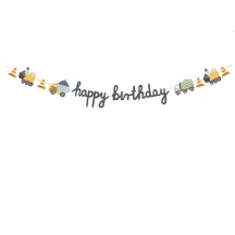 1 Garland construction site "Happy Birthday"