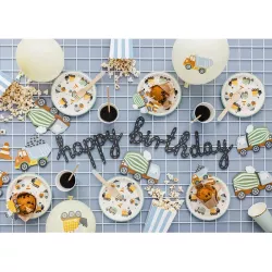 1 Garland construction site "Happy Birthday"