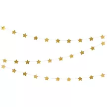 1 goldene Sternen Girlande